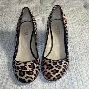 Hobbs Leopard Print Heels for Women size 6